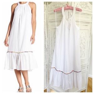 NWT Superfoxx Trapeze Pompom Summer Maxi Dress